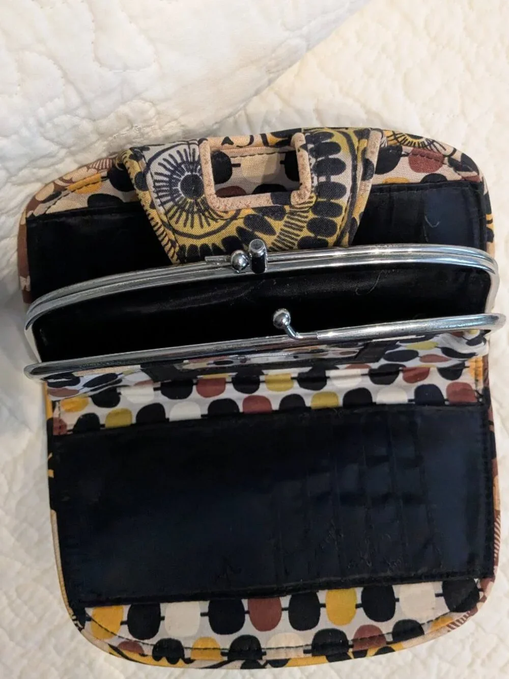 Vera Bradley brown yellow